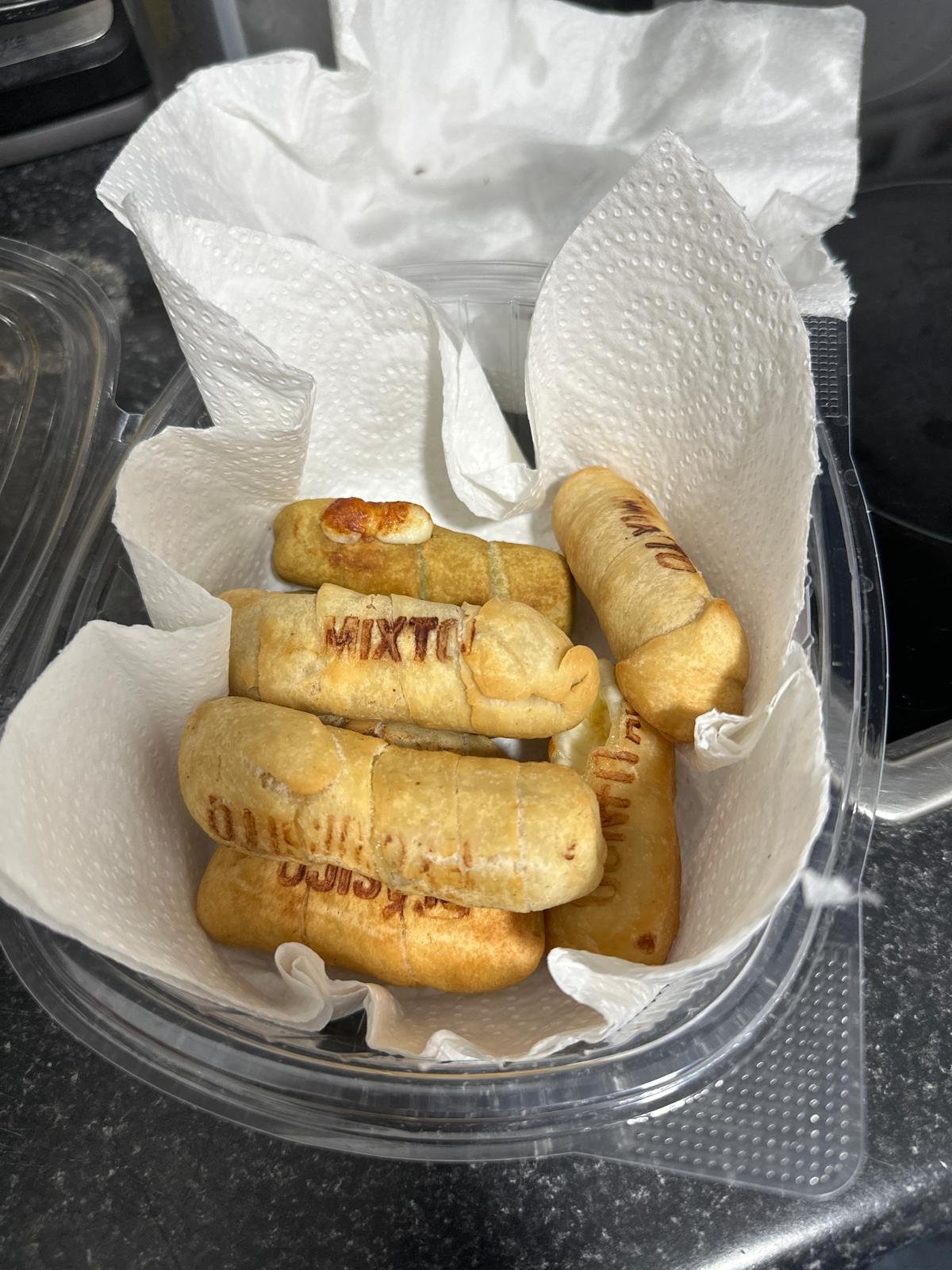 Tequeños Tan Toche recién hechos